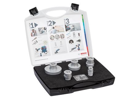 Een gereedschapskist met diamantboren