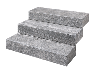 Muurblokken Gneis Urban Grey Line blootgesteld