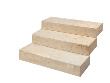 Muurblokken kalksteen Cremona blootgesteld