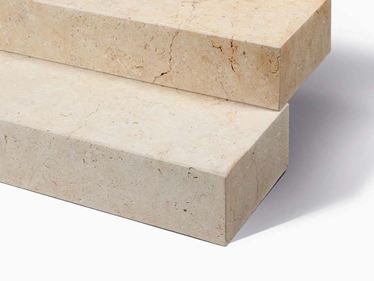 Muurblokken kalksteen Cremona op maat gezaagd