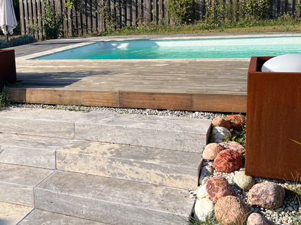 Zilveren muurblokken Machinaal bewerkt