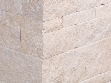 Muurbekleding Kalksteen Cremona op maat gezaagd