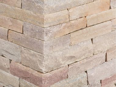 Stapelblokken kwartsiet Rio Dorado geel op maat gezaagd