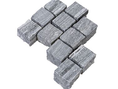 Bestrating Gneiss Urban Grey Line blootgelegd