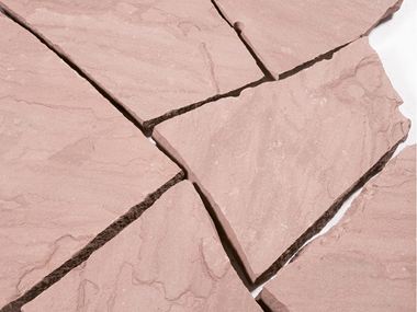 Veelhoekige platen Zandsteen Weserzandsteen Rood