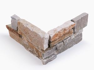 Gevelsteen kwartsiet Cordoba rood hoekdeel