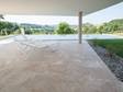 Travertin Medium Line terras met zwembad