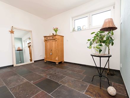 Peacock Multicolour leisteen tegel met gedeeld oppervlak in de badkamer