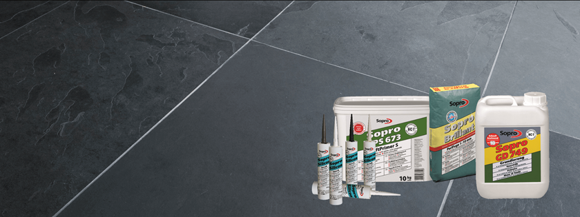 Accessoires op gelegde leisteen tegels