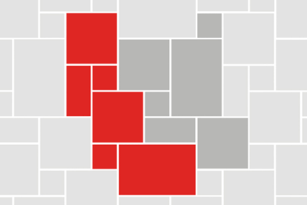 Gemengde dressing met 4 formaten